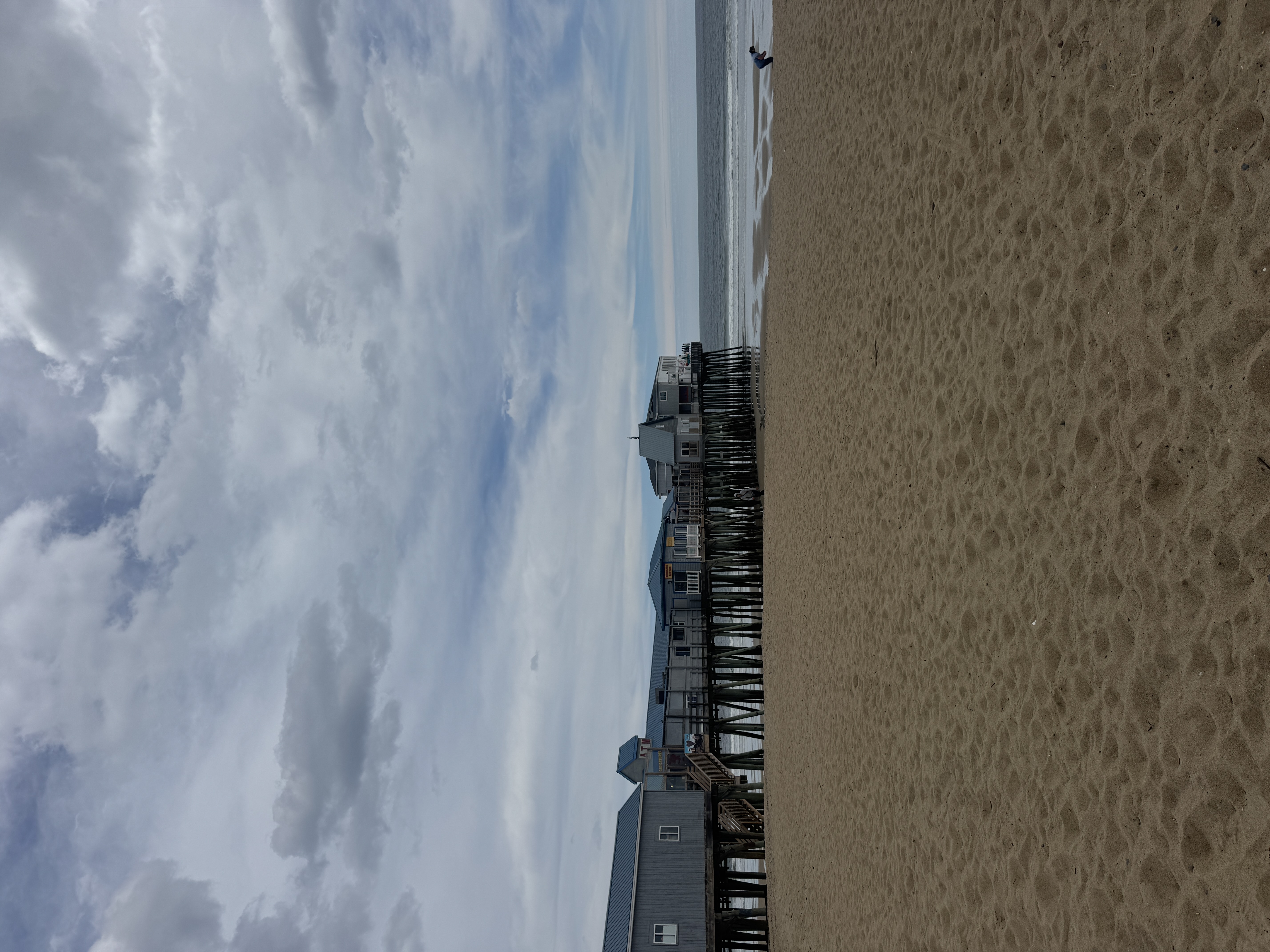 Old Orchard Beach Pier from sand level
