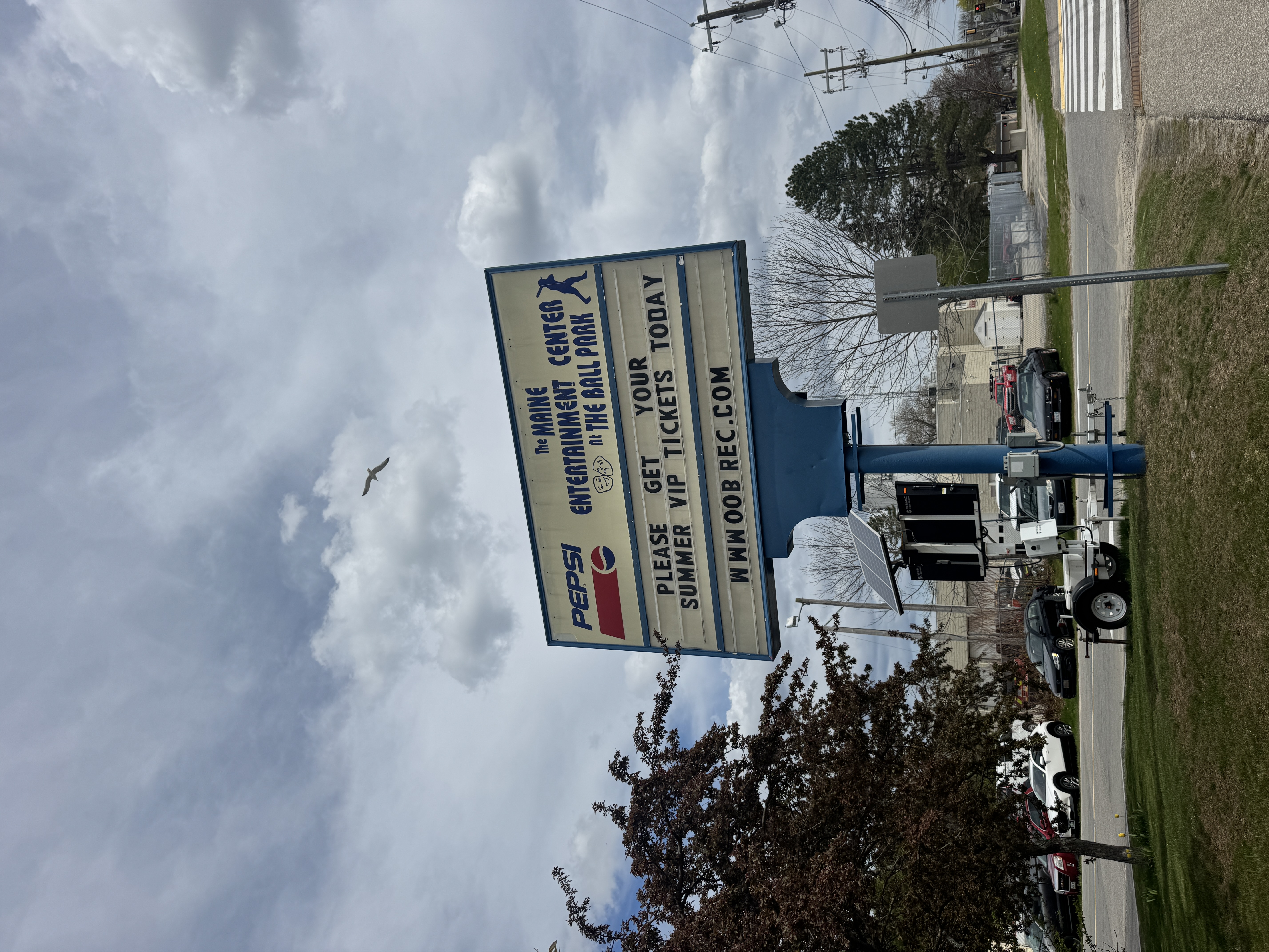 The Ballpark sign and entrance